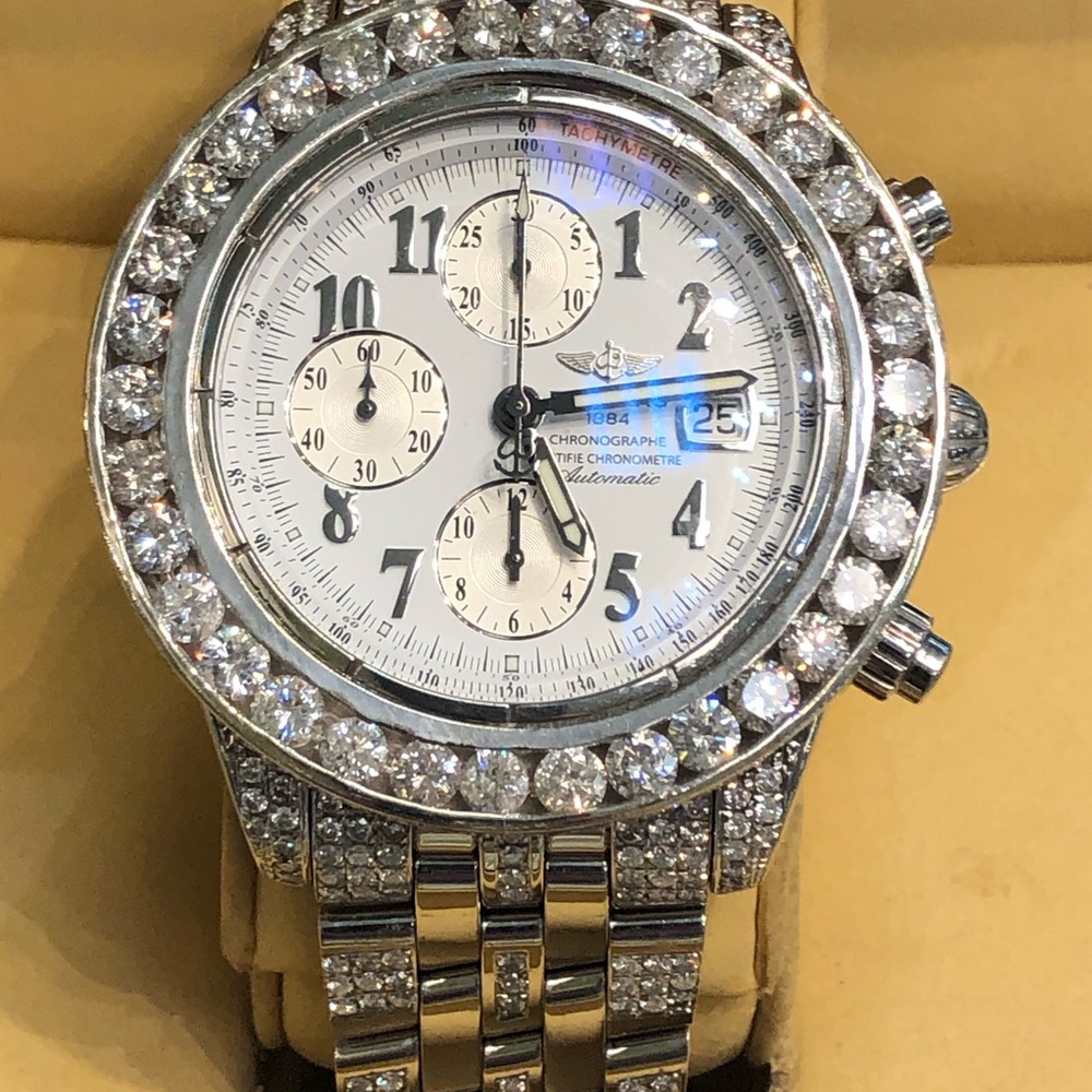 Diamond watch. All natural beautiful diamond